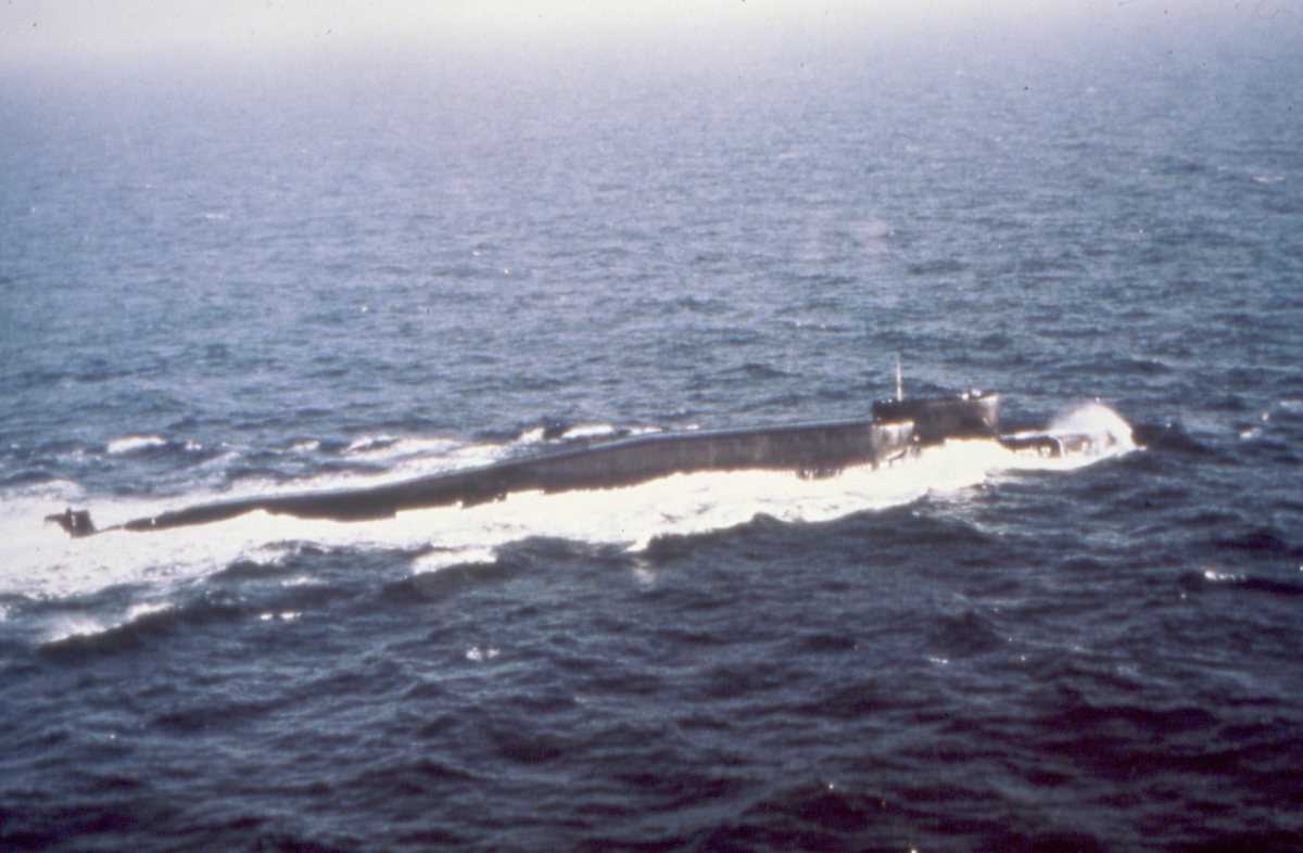 Russisk ubåt av Delta III - klassen.