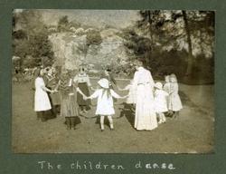 The children dance