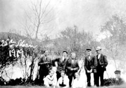 Fra venstre: Georg Ryum, Evald Haugland, Hans Klette, Hans A