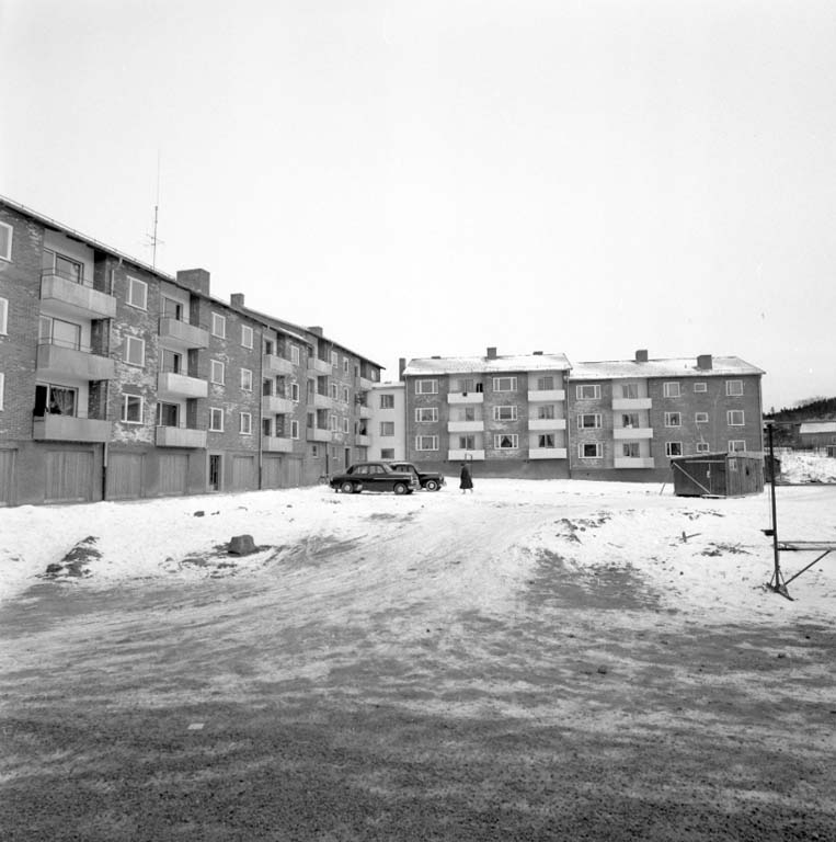 Riksbyggen bygger på Äsperöd 1960