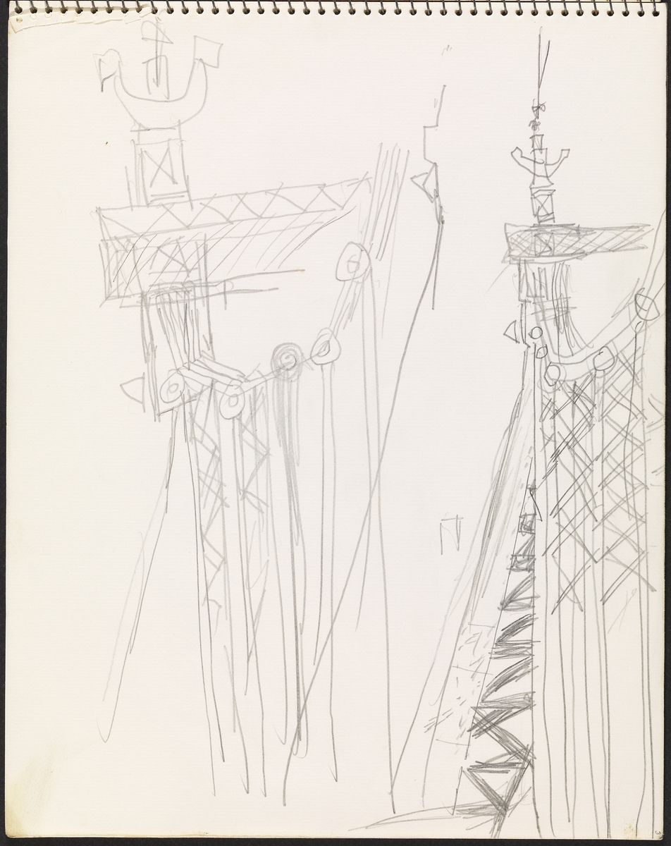 Queensboro Bridge, New York (detalj) [Tegning] - Nasjonalmuseet ...