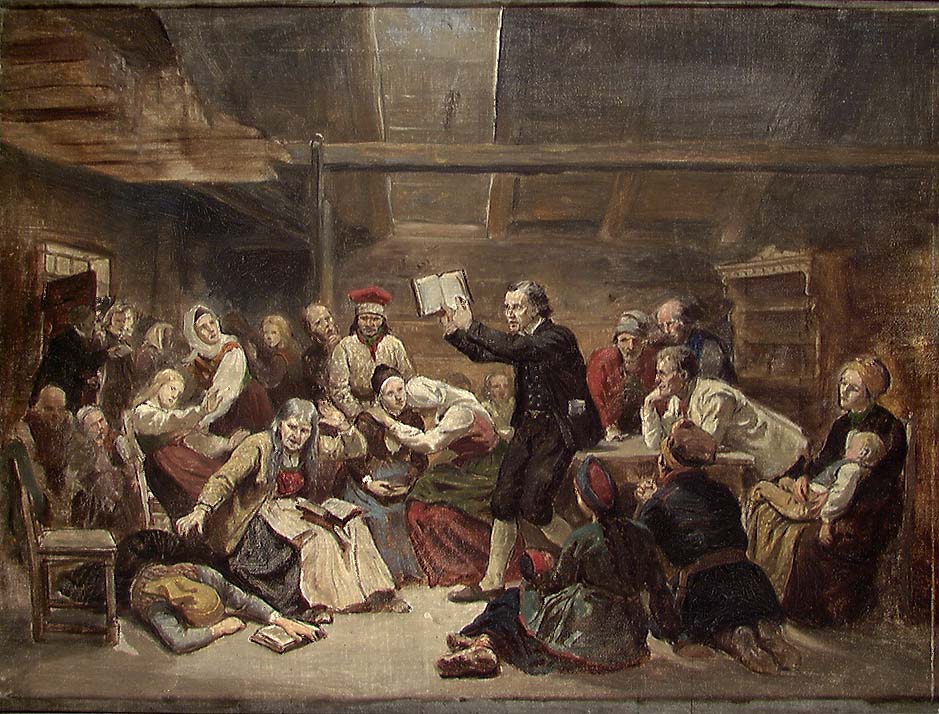 Fanatikere. Skisse til bilde [Antemensale] Nasjonalmuseet