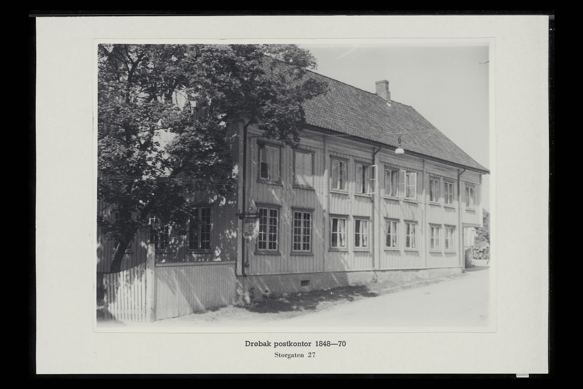 eksteriør, postkontor, 1440 Drøbak postkontor 1848-70, Storgaten 27.
