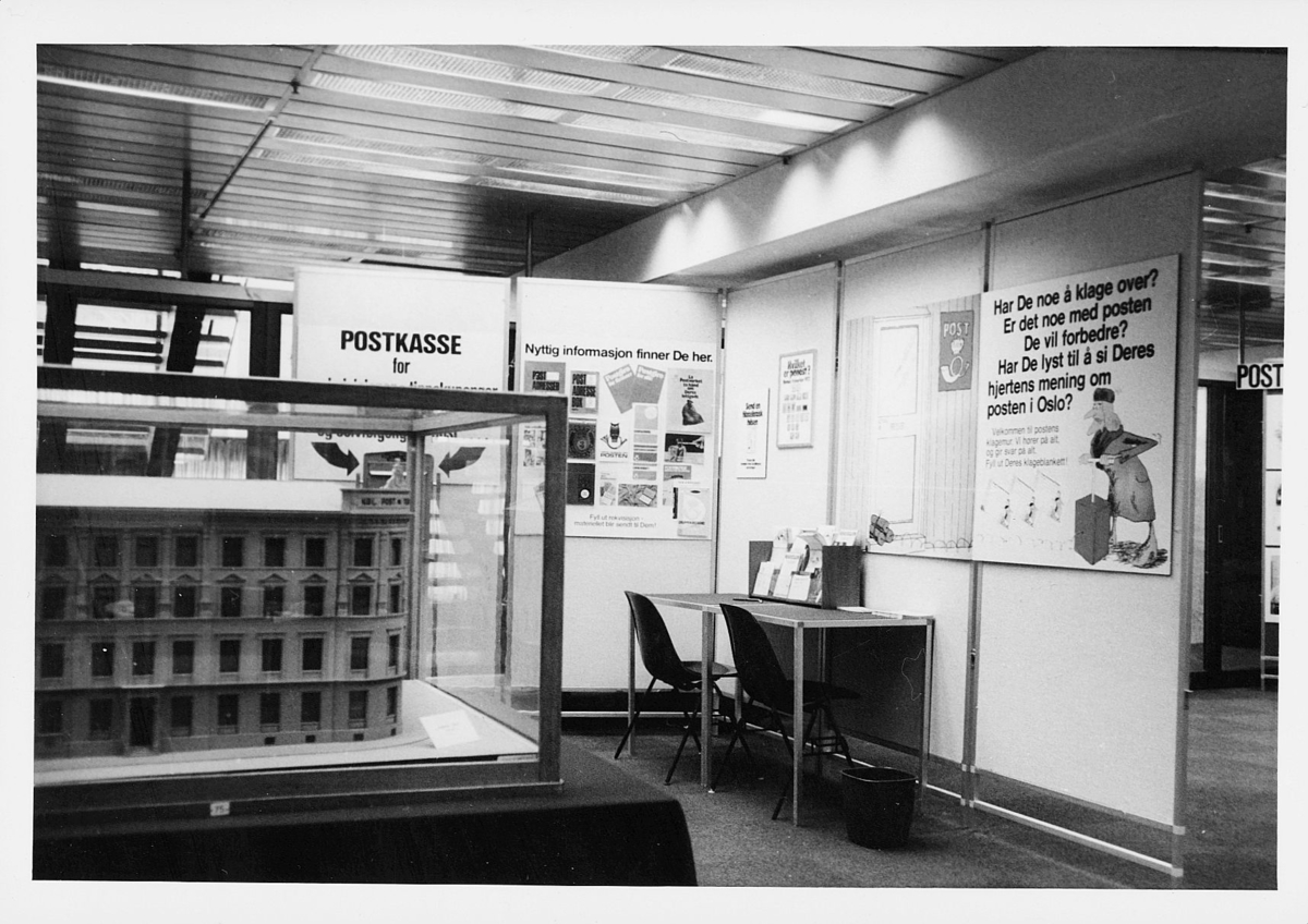 markedsseksjonen, Oslo postgård 50 år, utstilling, informasjon