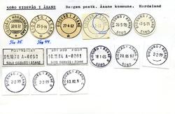 Stempelkatalog, 5080 Eidsvåg i Åsane. Bergen postkontor. Åsa