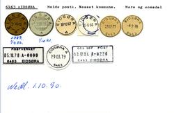 Stempelkatalog, 6463 Eidsøra. Molde postkontor. Nesset kommu