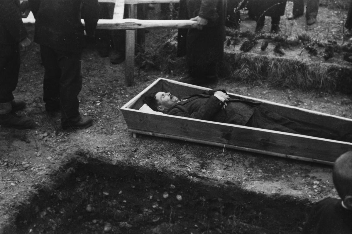 Begravelse av ukrainsk soldat.