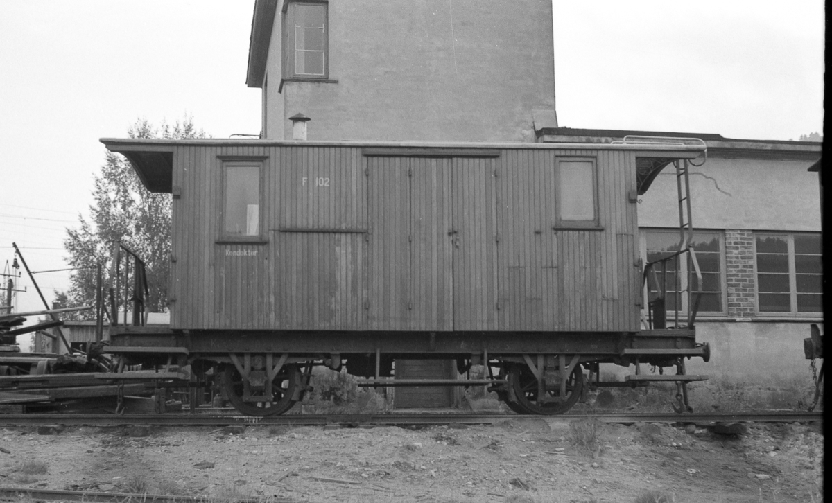 Setesdalsbanens konduktørvogn F 102.