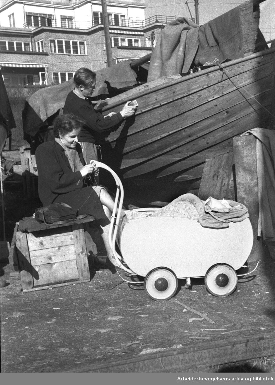 Båtpuss om våren,.1952-54