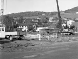 Nesset sparebank under bygging.