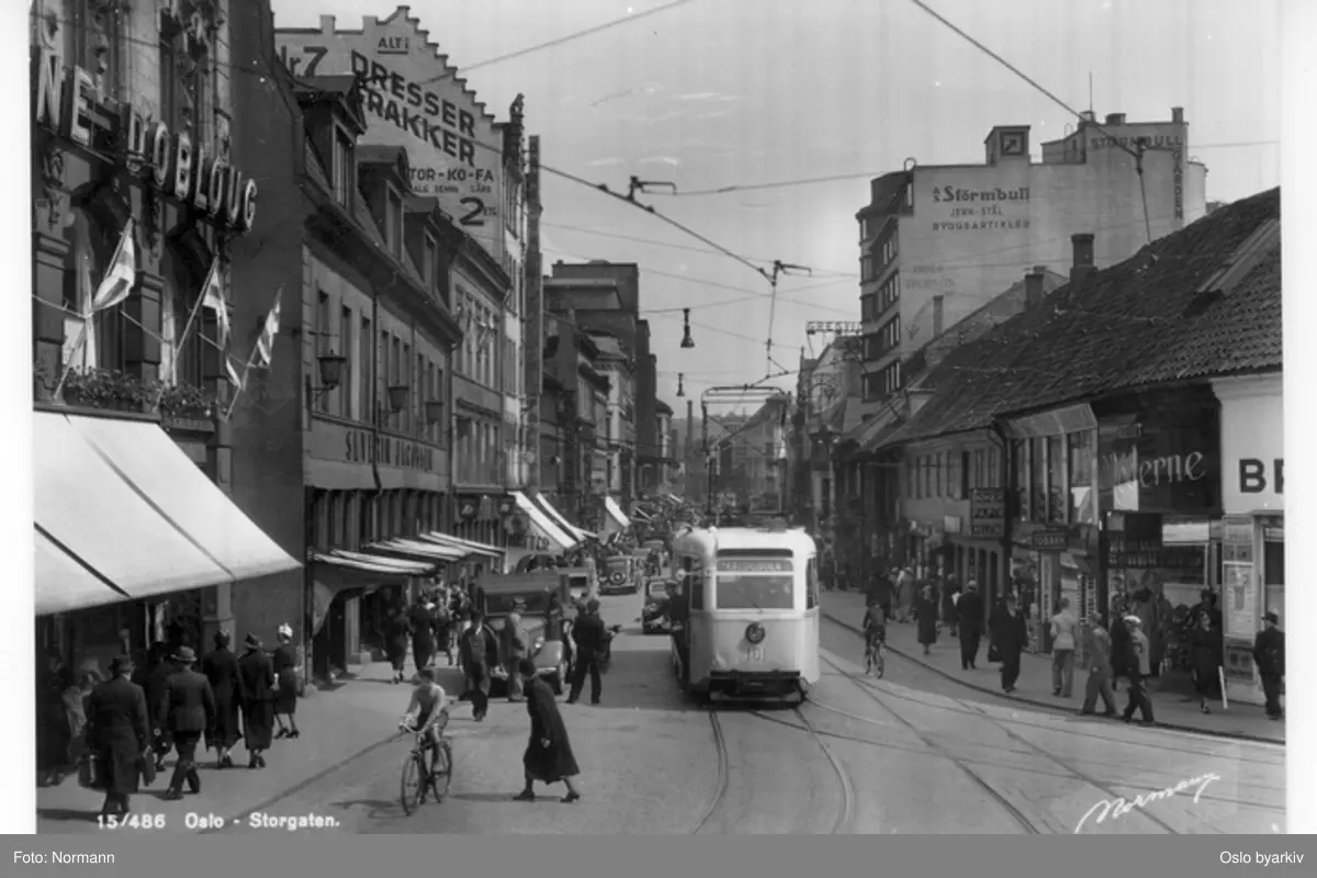 Oslo - Storgaten. - Oslo byarkiv / DigitaltMuseum