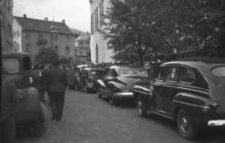 Billøp i Molde..Konfekstionsfabrikken Superb til høyre...Per