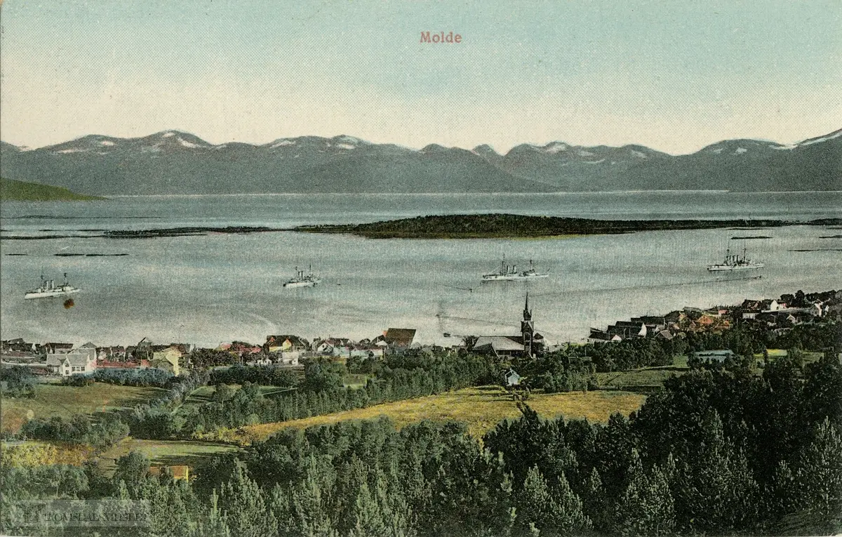 Molde by sett fra nord., Molde by sett fra nord.