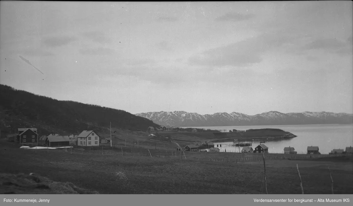 Landskapsbilde fra Talvik. 1934 - Verdensarvsenter for bergkunst ...