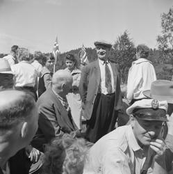 Deltakere på stevne på Nyplassen 1957 (Grutsæter hytteplass)