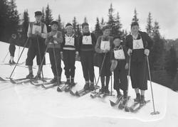 Familieskirenn på Brynseter. 
Familiene Smith, Jomar Larsen
