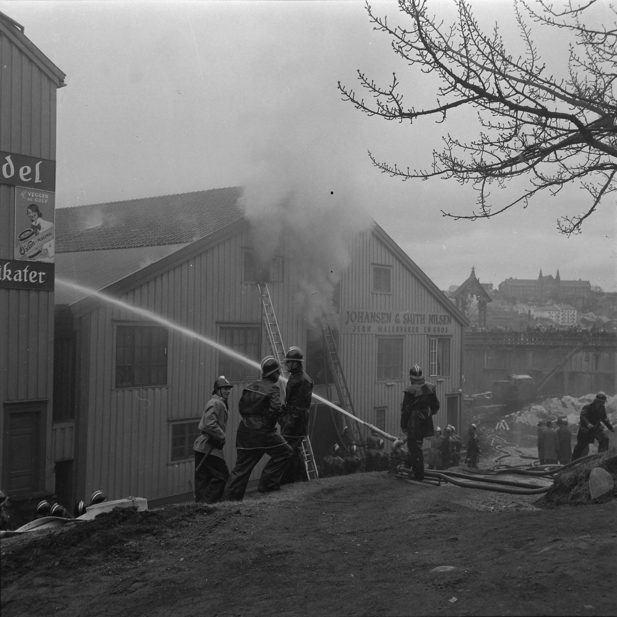 Brann i brygga til Johansen & Smith Nilsen
