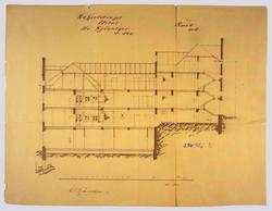 Hotelbygning, tomt ved Kongens gade [Arbeidstegning]