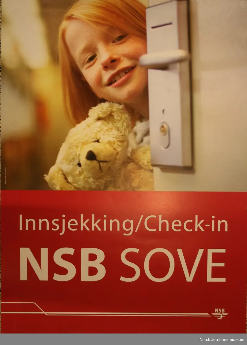 Informasjonsplakat : Innsjekking/Check-in / NSB SOVE