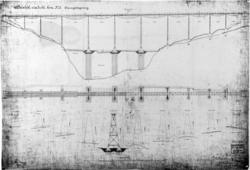 Tegning av Hobøl viadukt