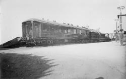 Jernbanemateriell på Bergensutstillingen i 1928 : sovevogn, 
