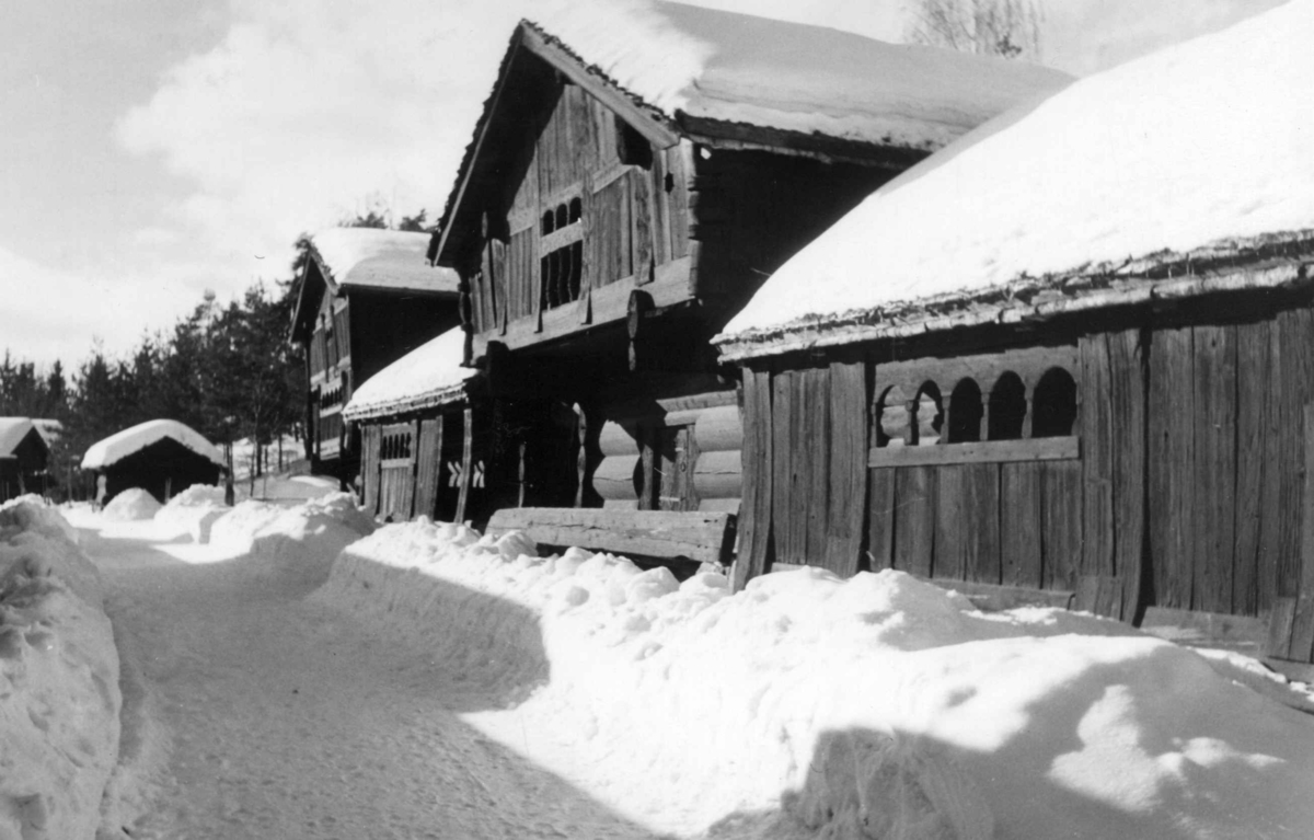 Setesdalstunet på Norsk folkemuseum, 1947.