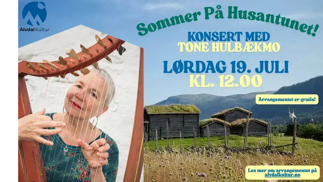 Plakat Tone Hulbækmo Husantunet 19. juli